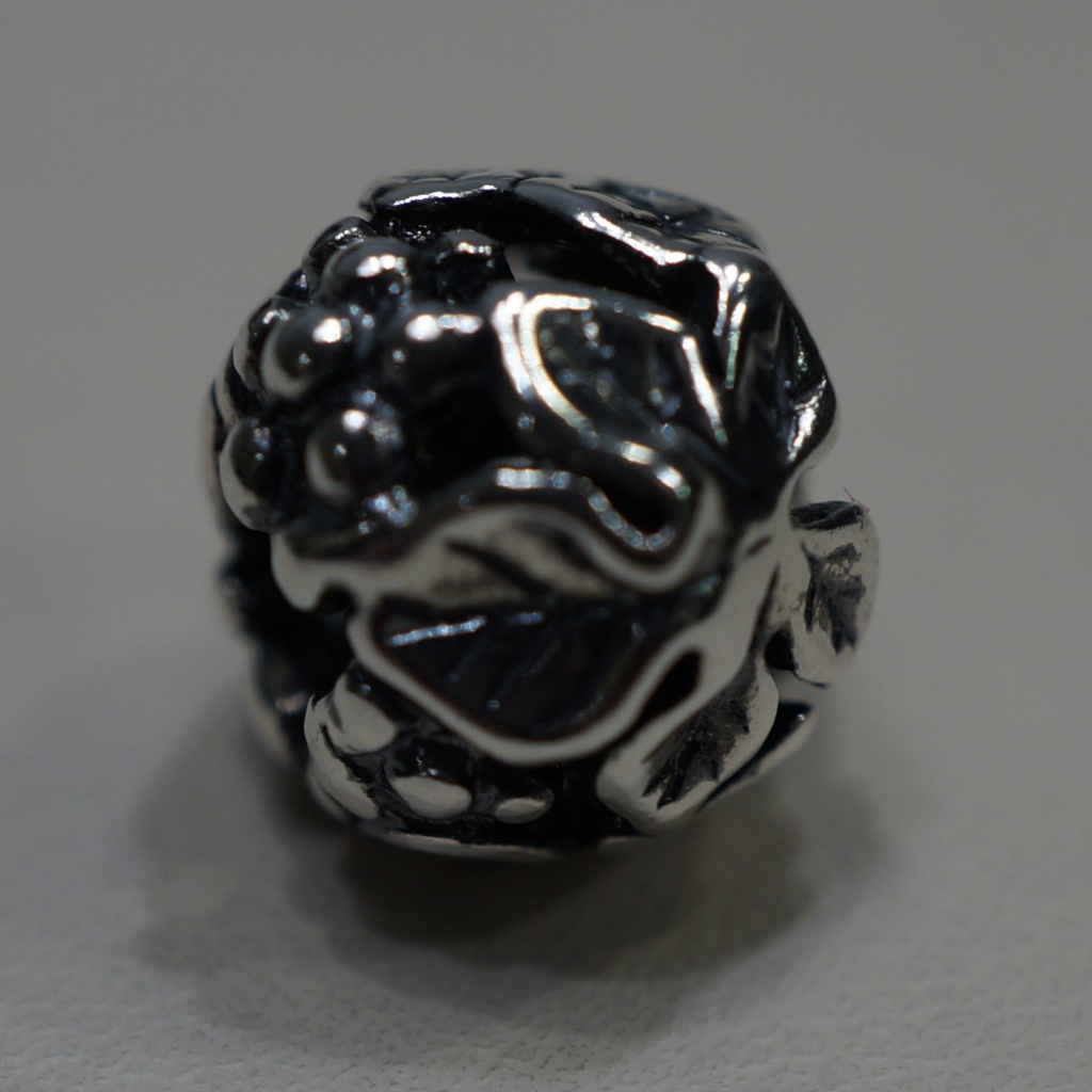 Trollbeads Sterling Silver Wine Harvest Bead 30$